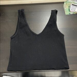 Black tank top